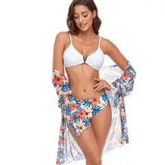 GENERICO - TRAJE DE BAÑO SET 3 PIEZAS BIKINI + SALIDA DE PLAYA