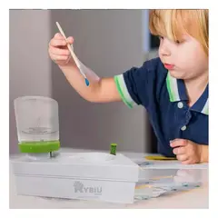 RYBIU IMPORT - Lavador Pincel Util en Blanco Y+Regalo Ligas para Peinar