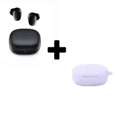 XIAOMI - Redmi Buds 6 Play - Negro + Funda de Silicona Lila