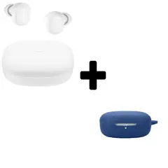 XIAOMI - Redmi Buds 6 Play Blanco + Funda de Silicona Azul