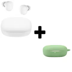 XIAOMI - Redmi Buds 6 Play Blanco + Funda de Silicona Verde