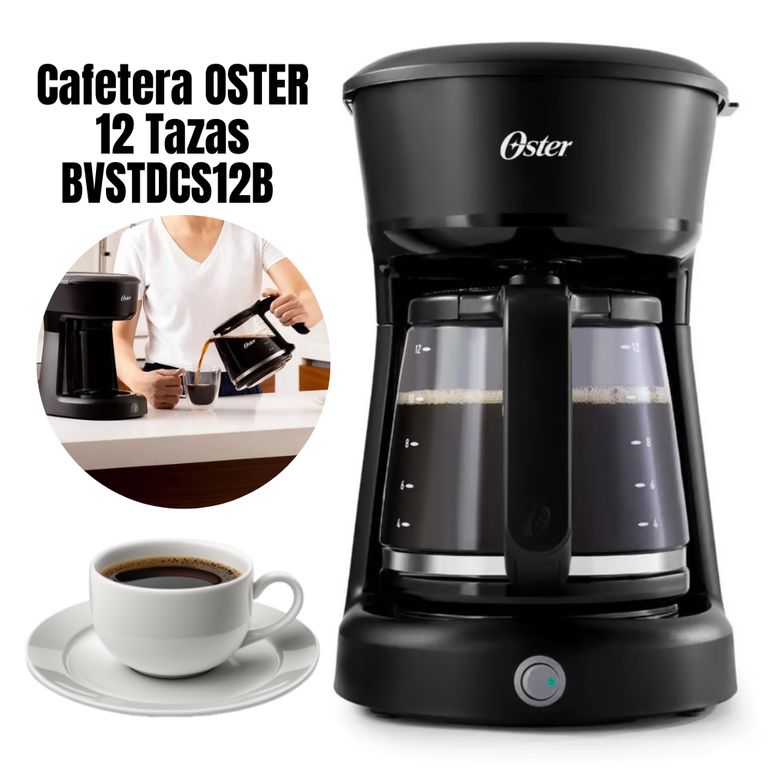 Cafetera De 12 Tazas Con Filtro Permanente ON/OFF BVSTDCS12B