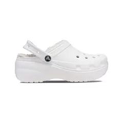 CROCS - Zuecos Platform Lined Clog W White Mujer