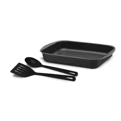 TRAMONTINA - Bandeja Asadera Rectangular Starflon Max Grafito 45 cm