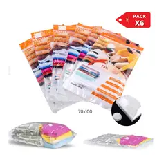 GENERICO - Bolsa al vacío 70x100 Pack x6 ¡Ahorra espacio