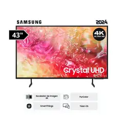 SAMSUNG - Televisor LED 43 Crystal UHD 4K 43DU7000
