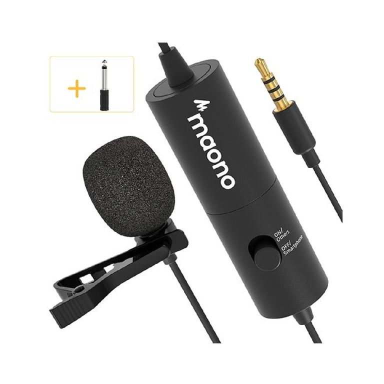 MICROPHONE AU-100 - Negro Micrófono de solapa
