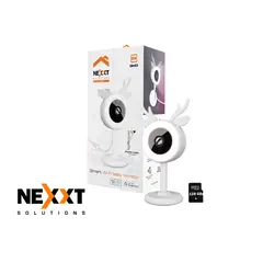 NEXXT SOLUTIONS - Monitor de bebé Inalámbrica Nexxt NHC-B100 2K Audio 2vías Detección llanto+128GB