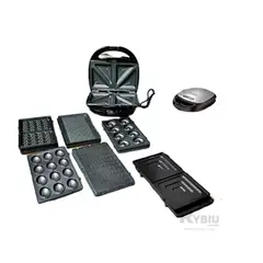 RYBIU IMPORT - Tostador Funcional 6 en 1 en Negro Y+Regalo Stickers