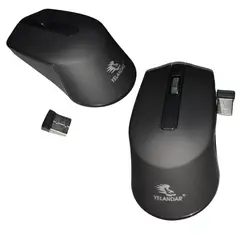GENERICO - Mouse inalámbrico Yelandar W86 Negro 4 botones 1600 DPI
