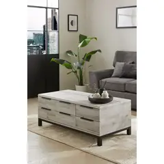 TU MESITA - Mesa de Centro Moderna Amaris color Ceniza