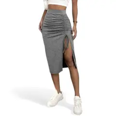 GENERICO - Falda Jalapita Sab-14 Color Plomo