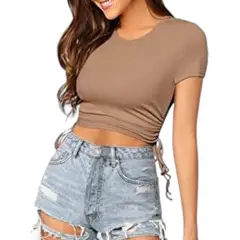 GENERICO - Polo Sofía Jalapita Manga Corta Sab-13 Color Camel