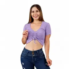 GENERICO - Polo Yosy Manga Corta Sab-12 Color Morado