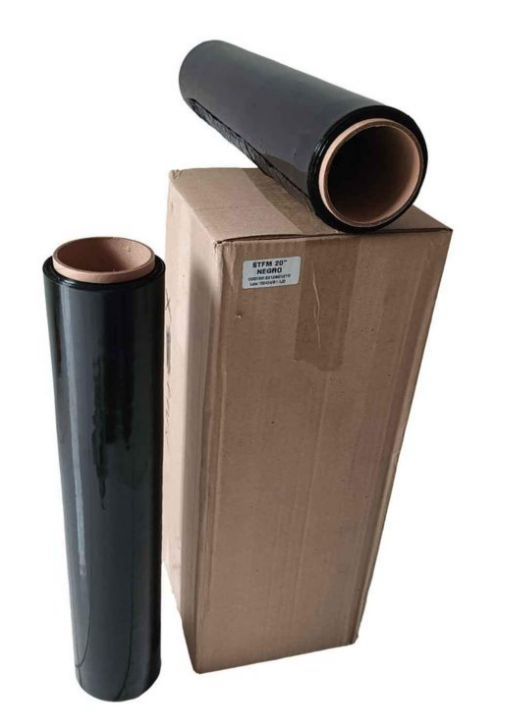 2 STRETCH FILM NEGRO 20x20 de 1kg