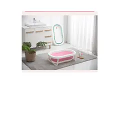GENERICO - Tina Bañera Plegable para Bebes Color Rosado