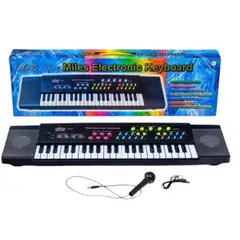 GENERICO - Piano Órgano Grande con Micrófono 44 Teclas 75 cm