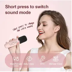 GENERICO - Karaoke Portátil Con Micrófono Bluetooth Mini Parlante