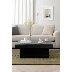 TU MESITA - Mesa de Centro Syberia Expandible color Negro