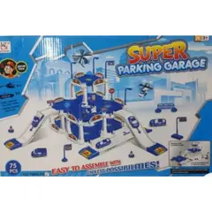 GENERICO - SET DE PISTA CON DOS CARROS Y UN HELICOPTERO CON 75 PIEZAS