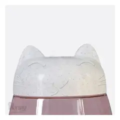 GENERICO - Comedero y Bebedero Unido Pet de Gato de Color Blanco