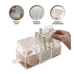 GENERICO - Estuche de Cosmeticos Practico Transparente Y+Gift Stickers