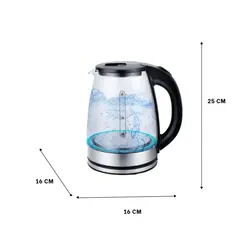 RYBIU IMPORT - Calentador de 2 Lt Transparente Y+Regalo Ligas para Peinar.