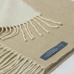 ETNO ALPACA - Bufanda reversible de Baby Alpaca