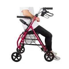 HOMECARE - ANDADOR CON ASIENTO Y POSAPIES