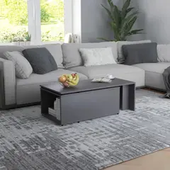 TU MESITA - Mesa de Centro Expandible Lucero Color Gris Oscuro