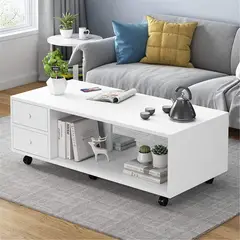 TU MESITA - Mesa de Centro Pamps Blanca 100cm