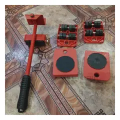 RYBIU IMPORT - Gata para Sala Facil Uso en Rojo Y+Banderitas Adhesivas