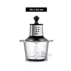 GENERICO - Triturador Multifuncional de 3L en Negro Y+Ligas de Regalo