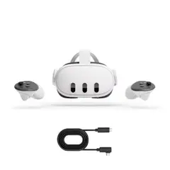 META - Gafas de Realidad Virtual Quest 3 512GB Pack Cable Link