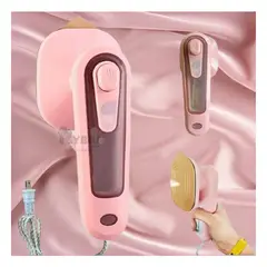 RYBIU IMPORT - Plancha Compacta y Ligera de Llevar Rosado Y+Regalo Stickers