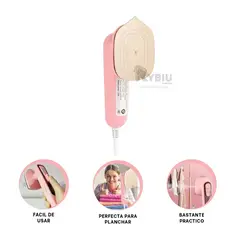 RYBIU IMPORT - Alisador de Telas de Viaje Rosado Y+Banderitas Adhesivas