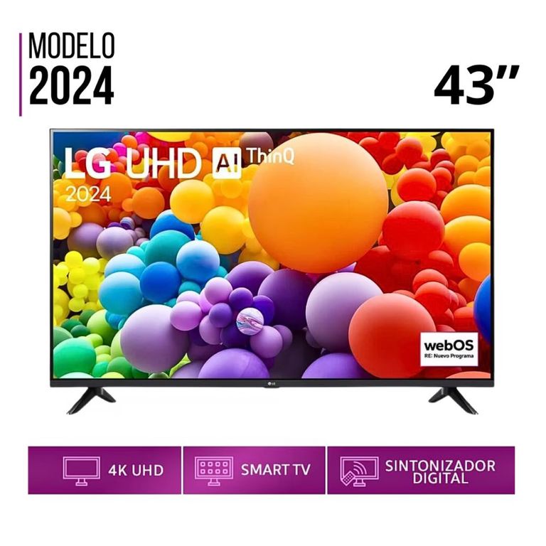 Televisor 43 Pulg. LED Smart TV UHD 4K con Thinq AI 43UT7300