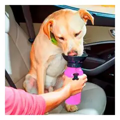 RYBIU IMPORT - Envase Practico para Perros Rosad Y+Regalo Ligas para Peinar