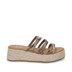 GOTTA - Sandalia Plataforma Dorada Mujer 55972