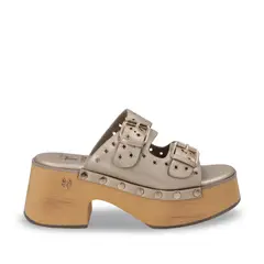 GOTTA - Sandalia Plataforma Dorada Mujer 35266