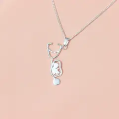 LUYA JOYERÍA - Collar estetoscopio y bebé de Luya