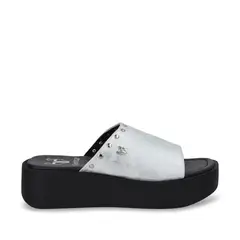 GOTTA - Sandalia Plataforma Plateada Mujer 53730
