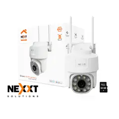 NEXXT SOLUTIONS - Cámara PTZ Inalámbrica Nexxt NHC-OP10 5MP Audio 2vías Reflector Zoom 6X + SD64GB