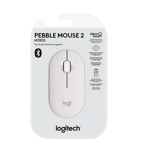 Mouse Pebble 2 M350 Blanco Bluetooth
