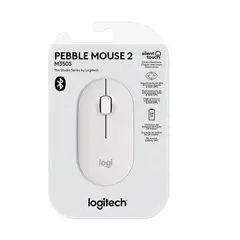 LOGITECH - Mouse Pebble 2 M350 Blanco Bluetooth
