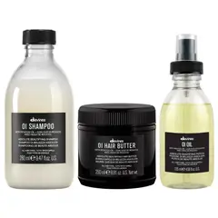DAVINES - Shampoo Antioxidante 280ml + Hair Butter + Oil 135ml OI