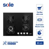 Sole 4 Hornillas Encimera