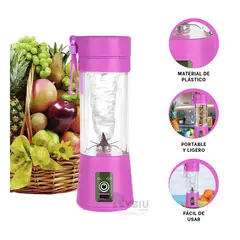 GENERICO - Mezcladora Mini Portatil en Color Lila Y+Ligas de Regalo