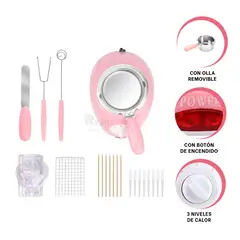 GENERICO - Cacerola Idonea con Accesorios Rojo Y+Banderitas Adhesivas