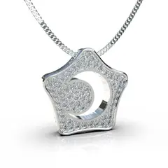 LUYA JOYERÍA - Collar estrella con corte circular